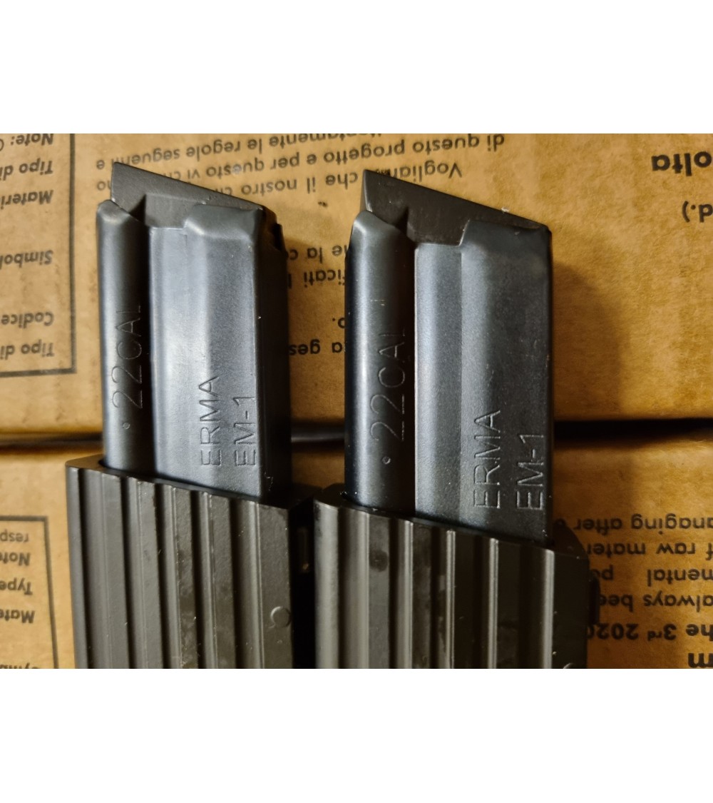 2x chargeurs neufs de 15 coups pour Erma EM1 en 22lr