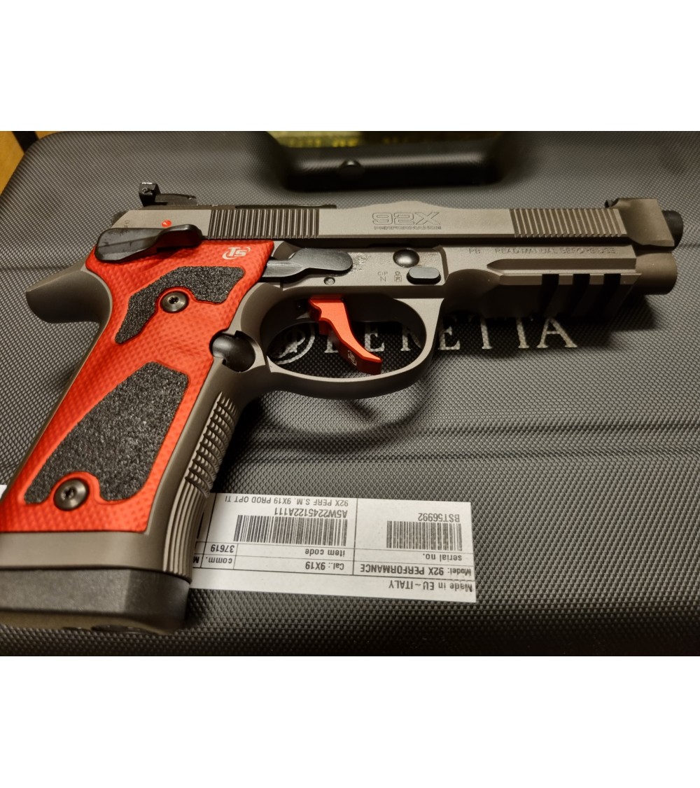 Beretta 92X Performance, 9x19, neuf, Edition RED